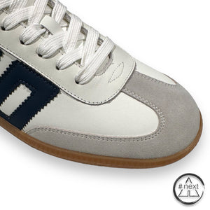 (#D) BACK70 - Sneakers CLOUD - Bianco, blu - ANDY #NEXT