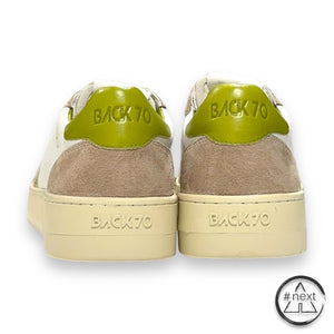 (#F) BACK70 - Sneakers XSLAM - Bianco, beige, pistacchio. - ANDY #NEXT