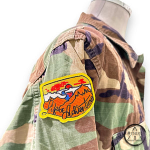 BL.11 - Overshirt originale con patch cucite - Camouflage