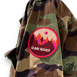 BL.11 - Overshirt originale con patch cucite - Camouflage