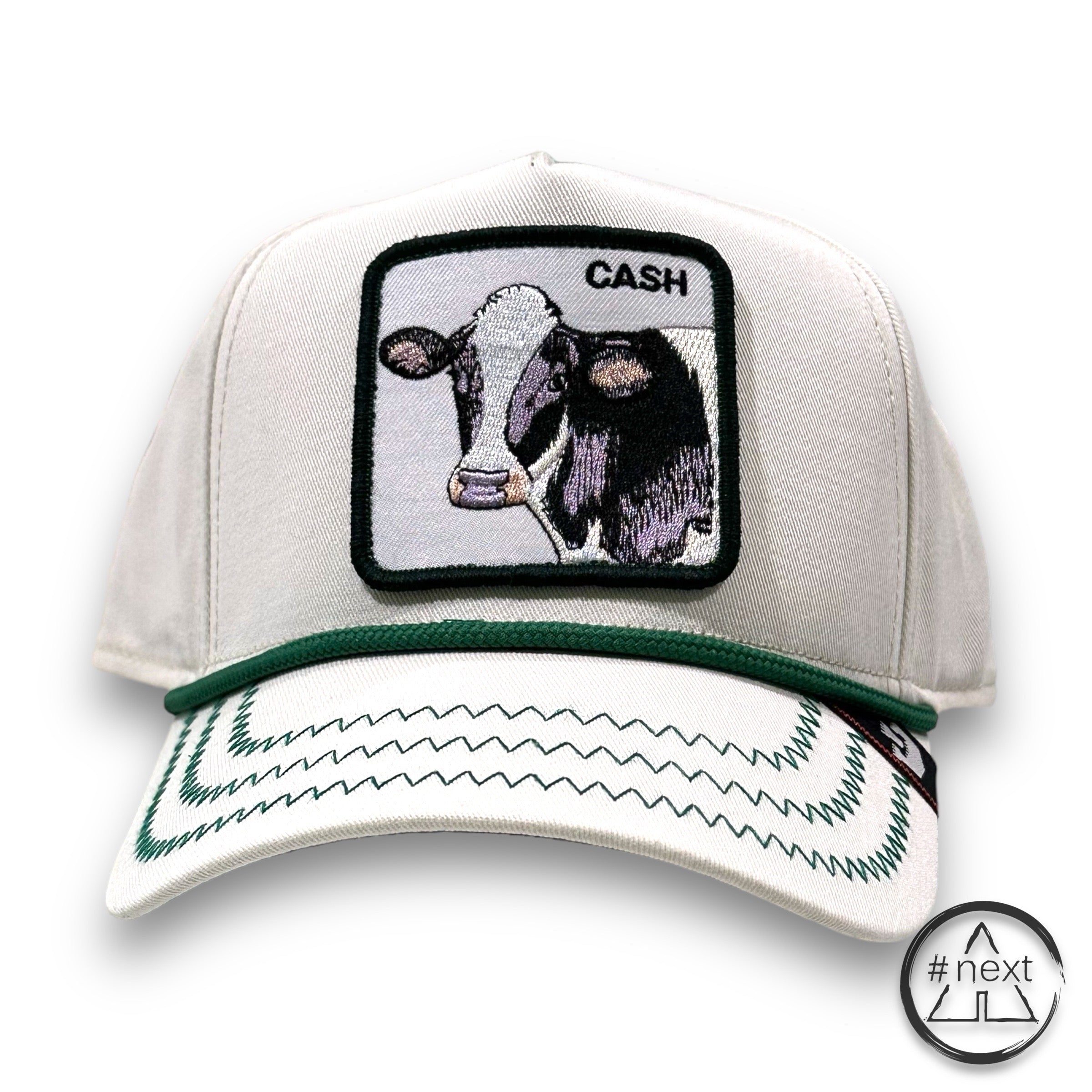 Goorin Bros - The Farm - Trucker CANVAS - The Cash Cow (Bianco)