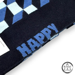 Happy Socks - Calza - Crew - Filled Optic Sock - Blue - ANDY #NEXT