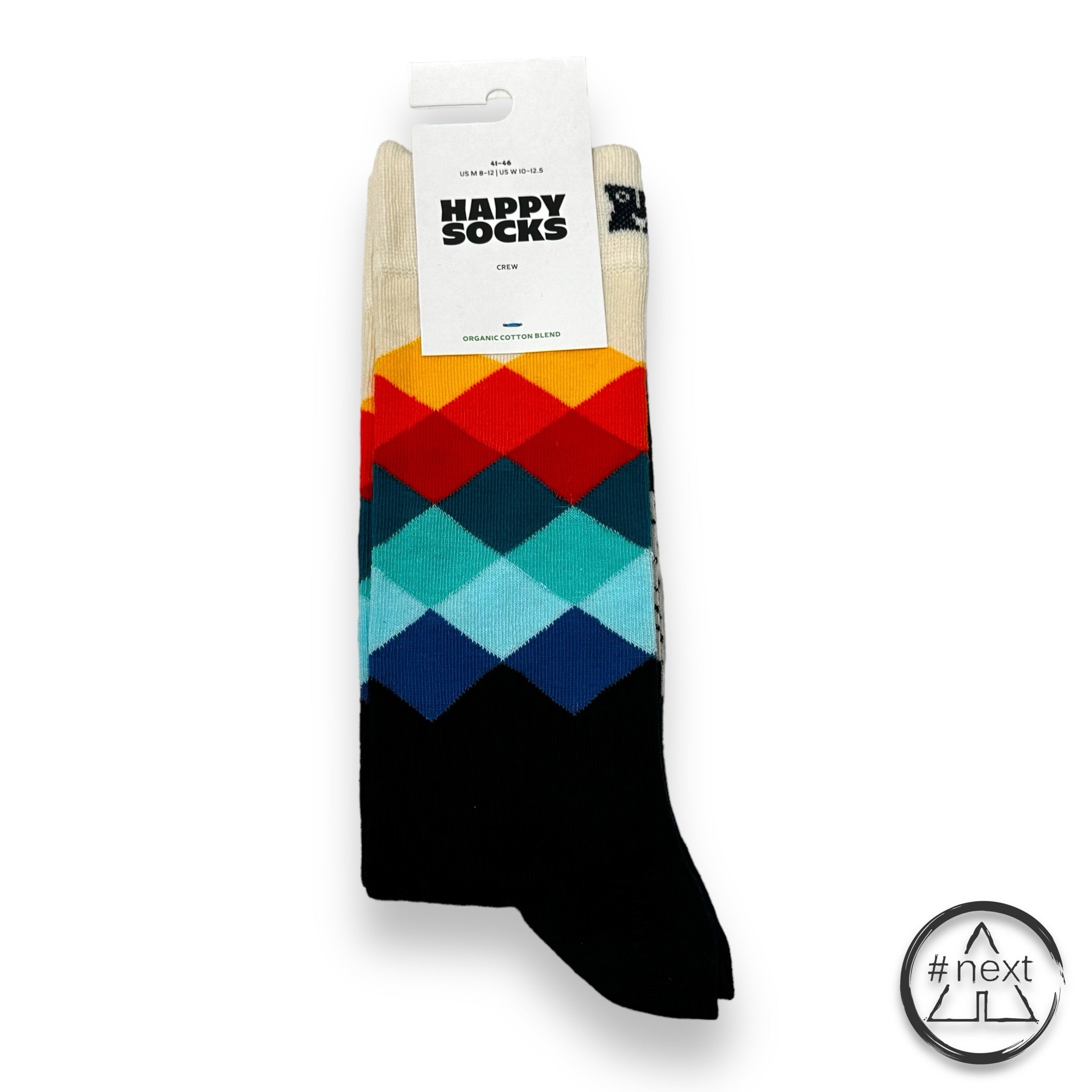 Happy Socks - Calzini - Crew - Faded Diamond.