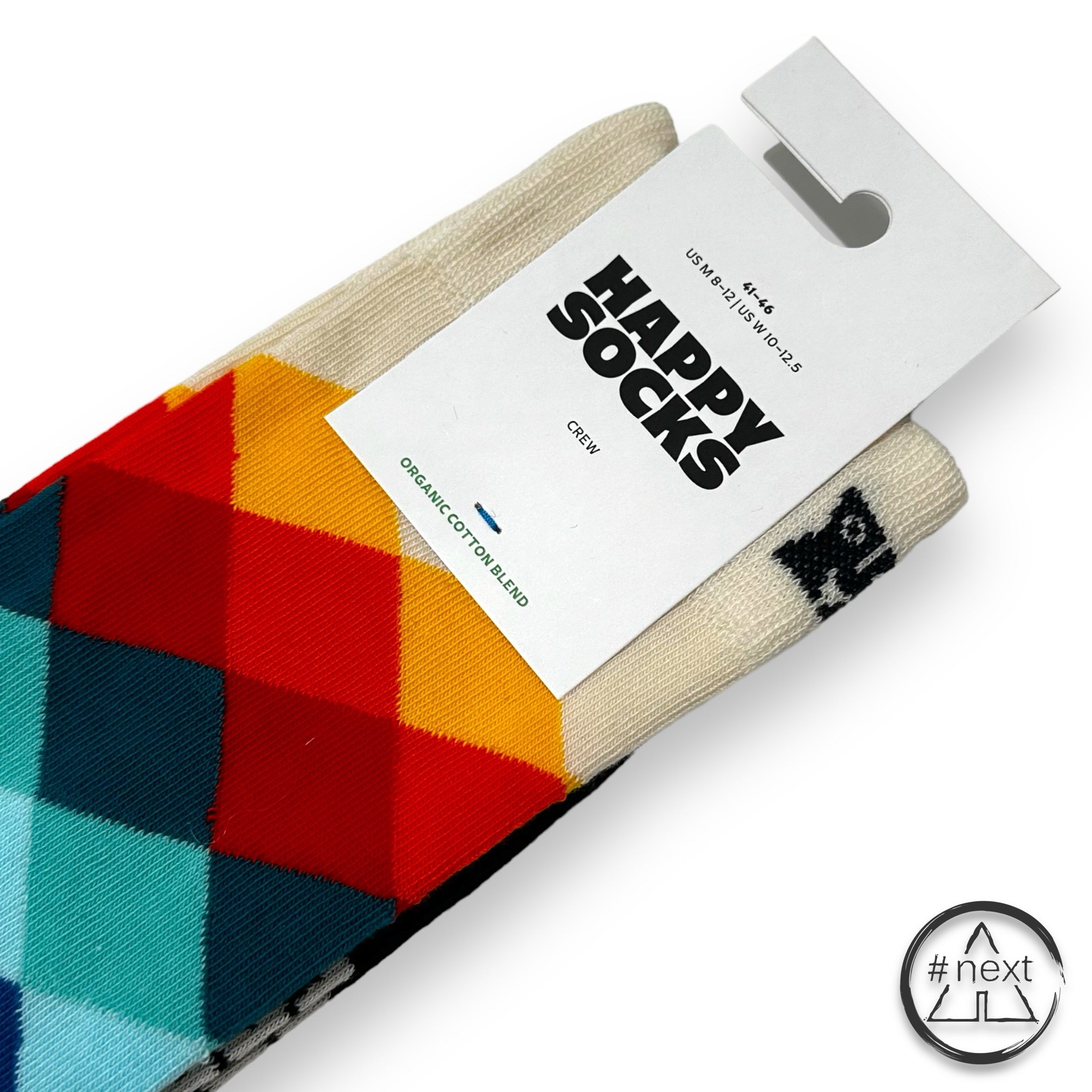 Happy Socks - Calzini - Crew - Faded Diamond.