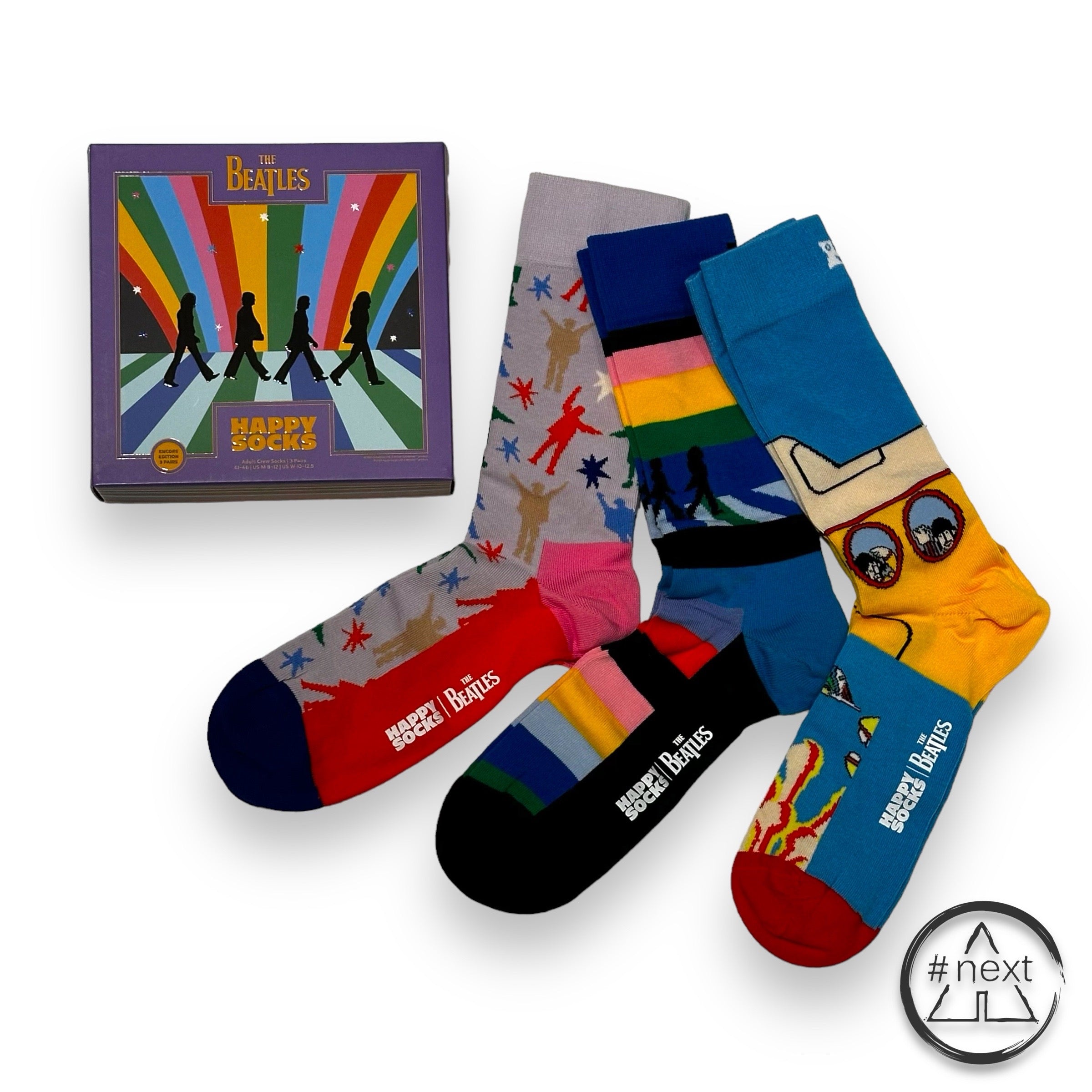 Happy Socks | The Beatles - Calzini - Beatles 3-Pack Socks Gift Set. (3 calze)