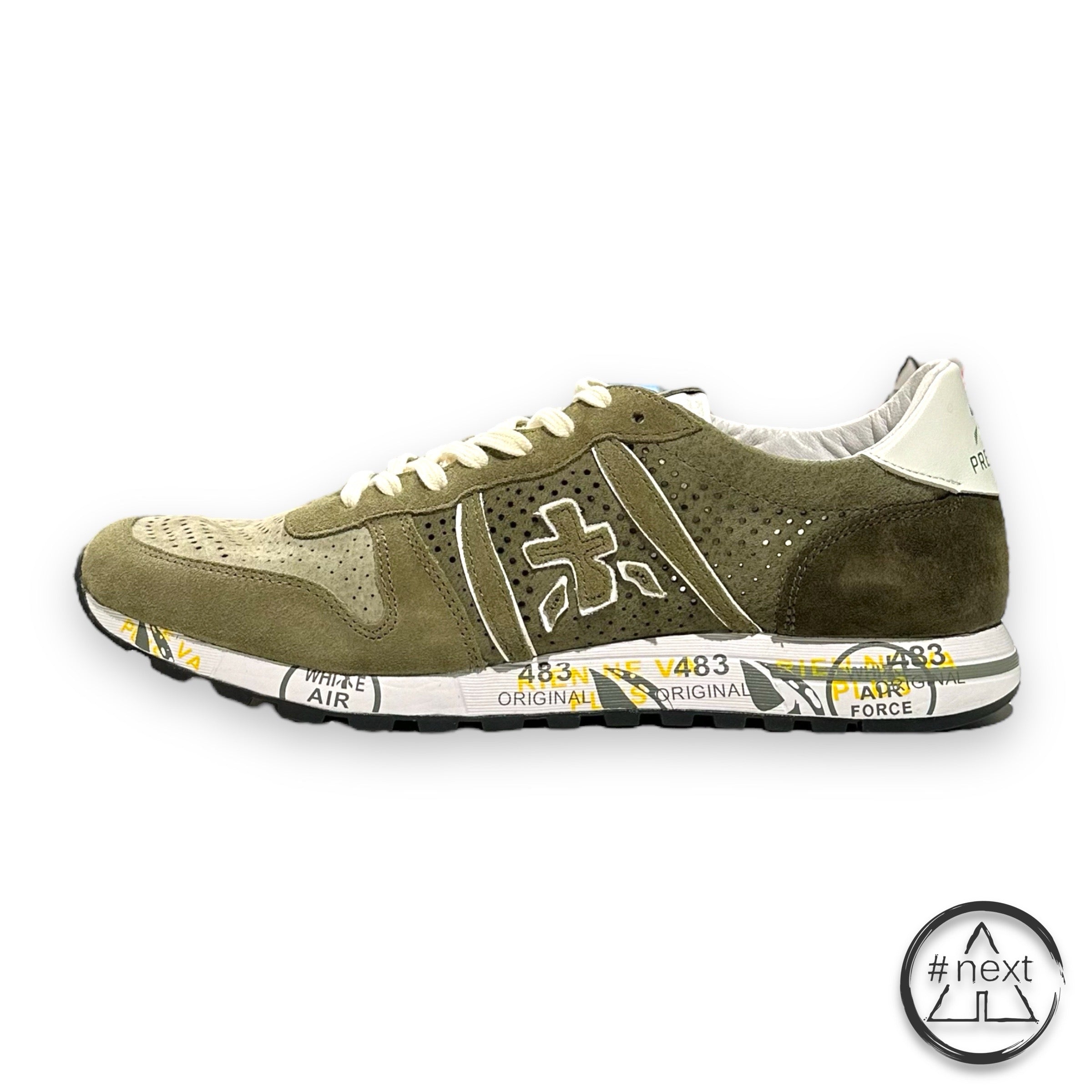 (#E) Premiata - sneakers ERIC var. 6604 - Verde, oliva. - ANDY #NEXT
