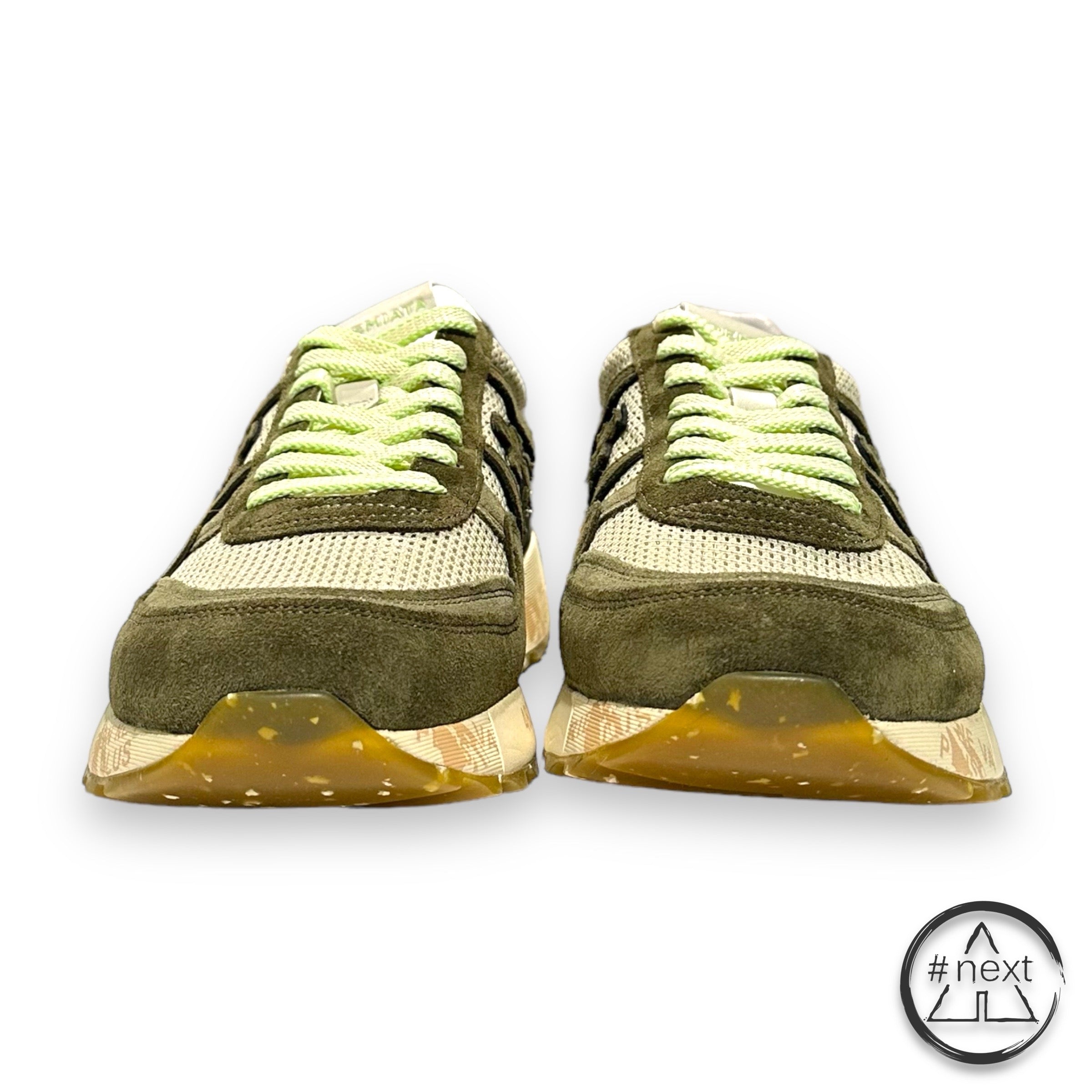 (#G) Premiata - sneakers LANDECK var. 6630 - Verde, oliva, beige. - ANDY #NEXT