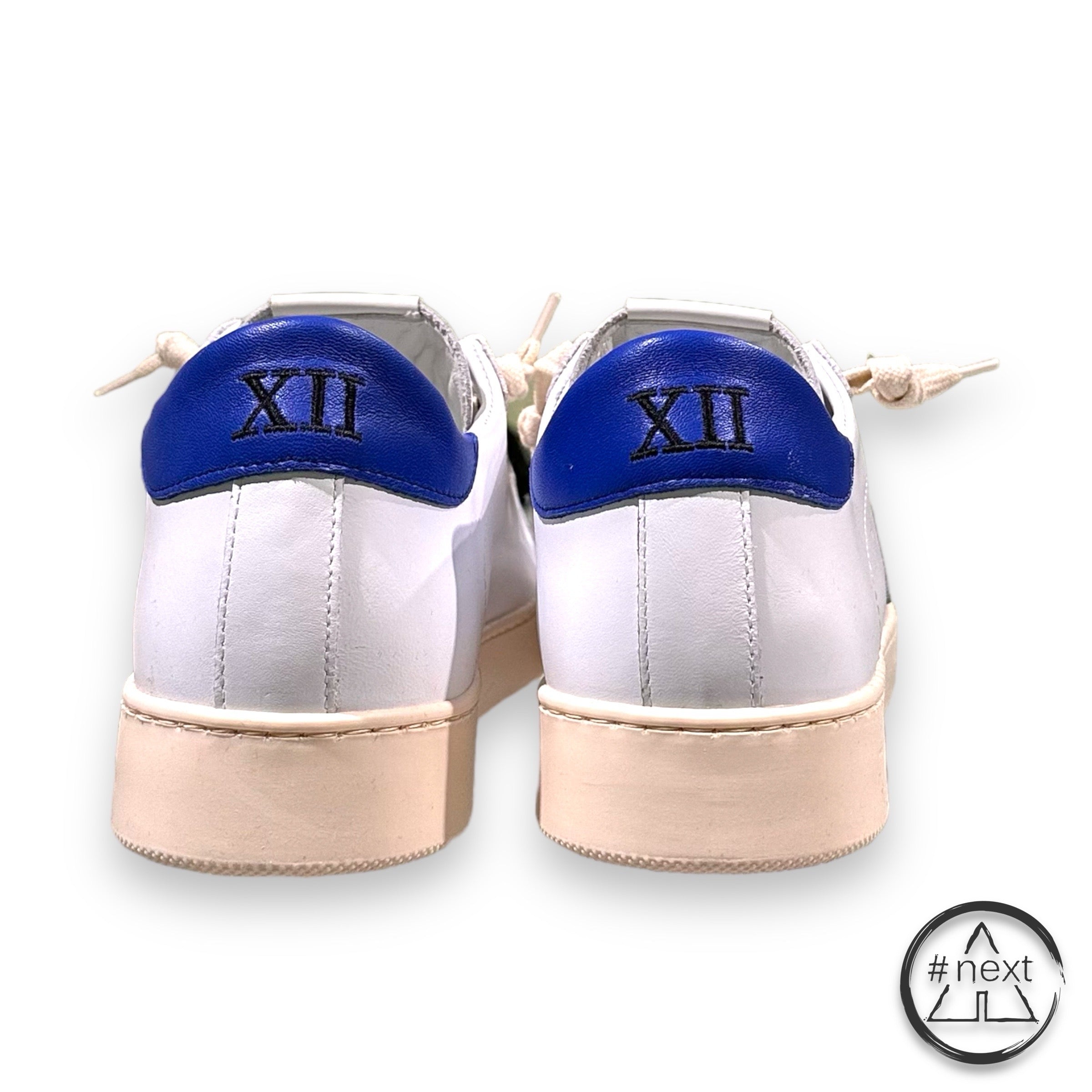 (#C) TWELVE - Sneakers CLASSIC - Bianco, Blu. - ANDY #NEXT