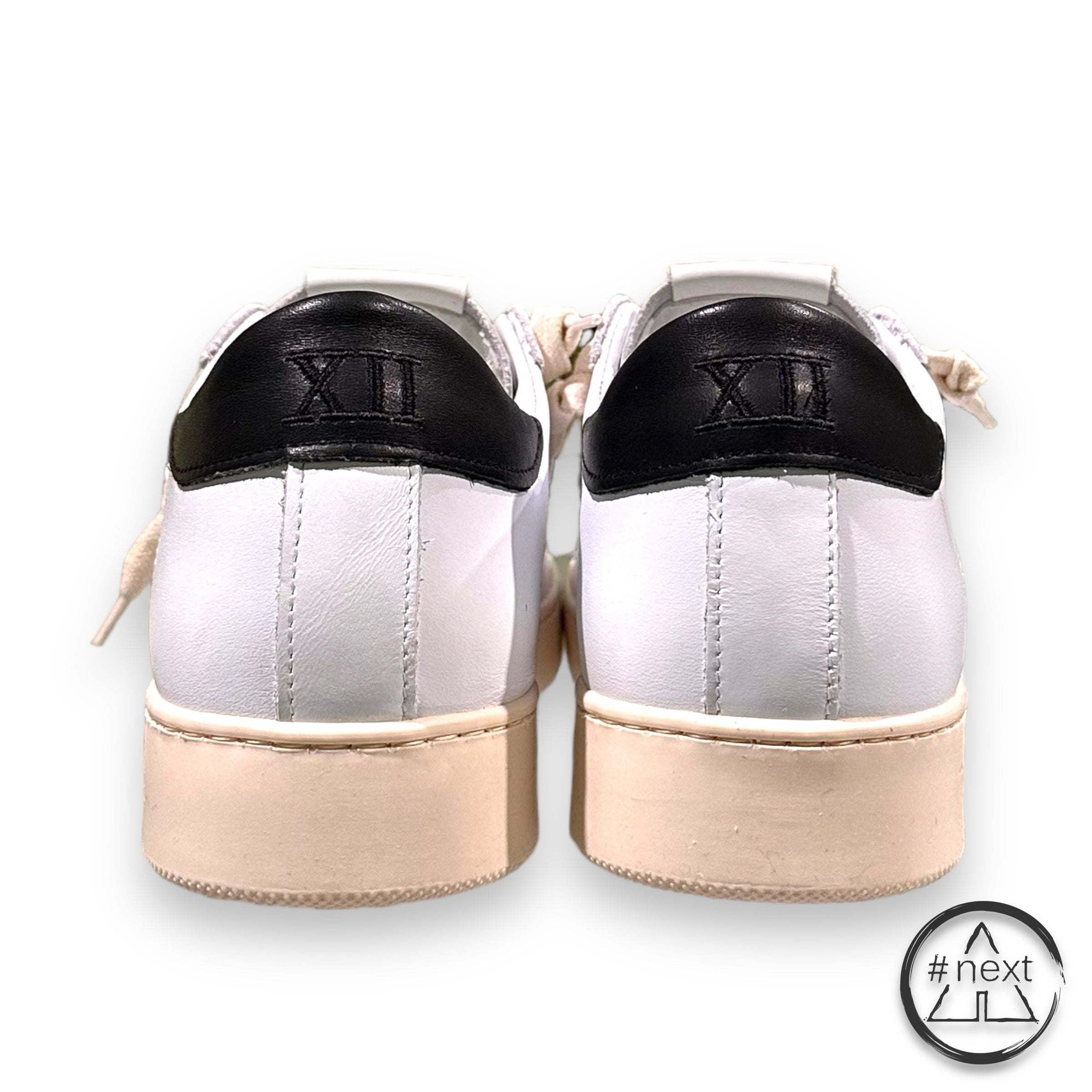 (#E) TWELVE - Sneakers CLASSIC - Bianco, Nero. - ANDY #NEXT