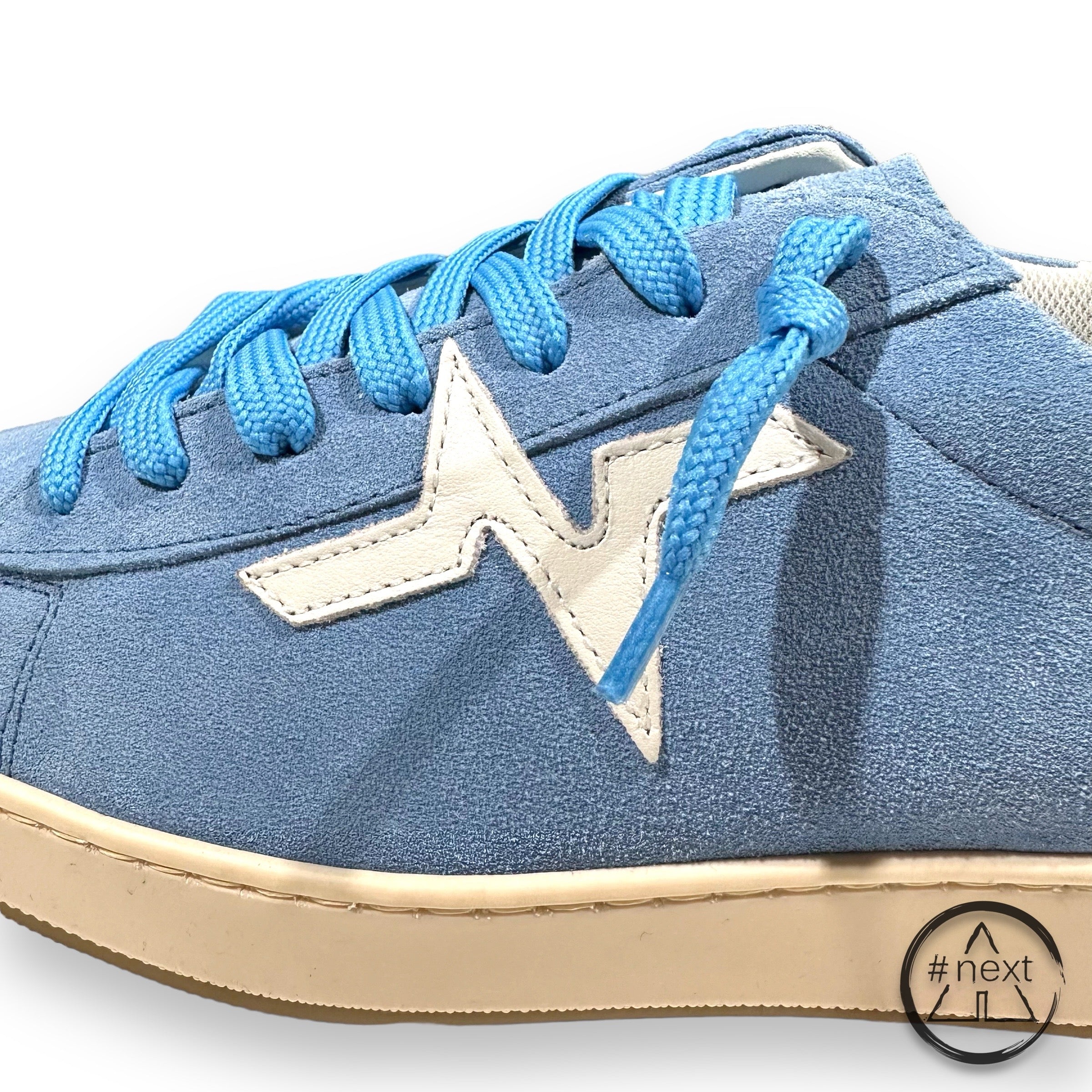 (#F) TWELVE - Sneakers SKATE - Suède Azzurro. - ANDY #NEXT
