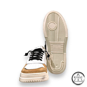 (#A) TWELVE - Sneakers URBAN - Bianco, taupe, azzurro. - ANDY #NEXT