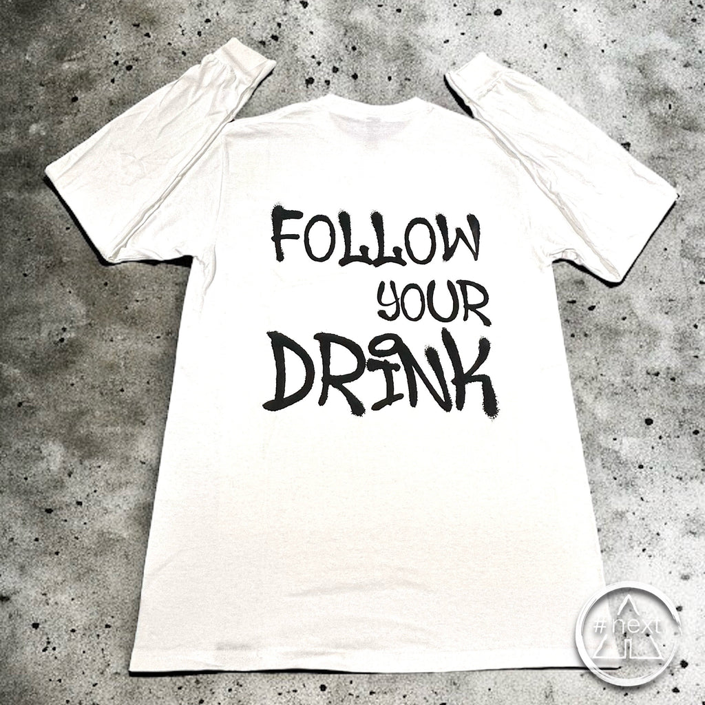 nngr2 - T-shirt in cotone 100% - I HAVE A PLAN - Follow Your Drink - Bianco - ANDY #NEXT