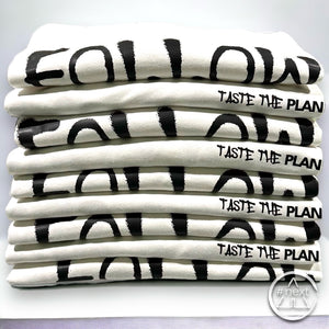 nngr2 - T-shirt in cotone 100% - I HAVE A PLAN - Follow Your Drink - Bianco