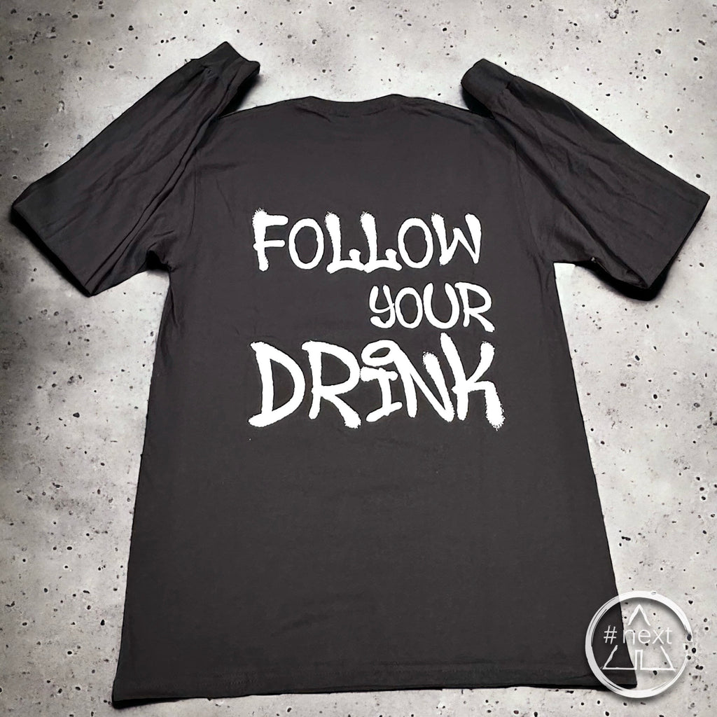 nngr2 - T-shirt in cotone 100% - I HAVE A PLAN - Follow Your Drink - Nero - ANDY #NEXT