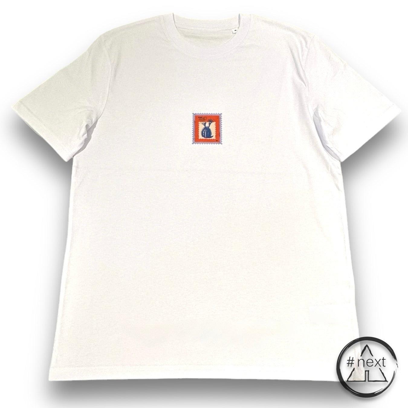 nngr2 - T-shirt in cotone Organico 100% - I HAVE A PLAN - TO SEND YOUR PLAN EVERYWHERE - Bianco.