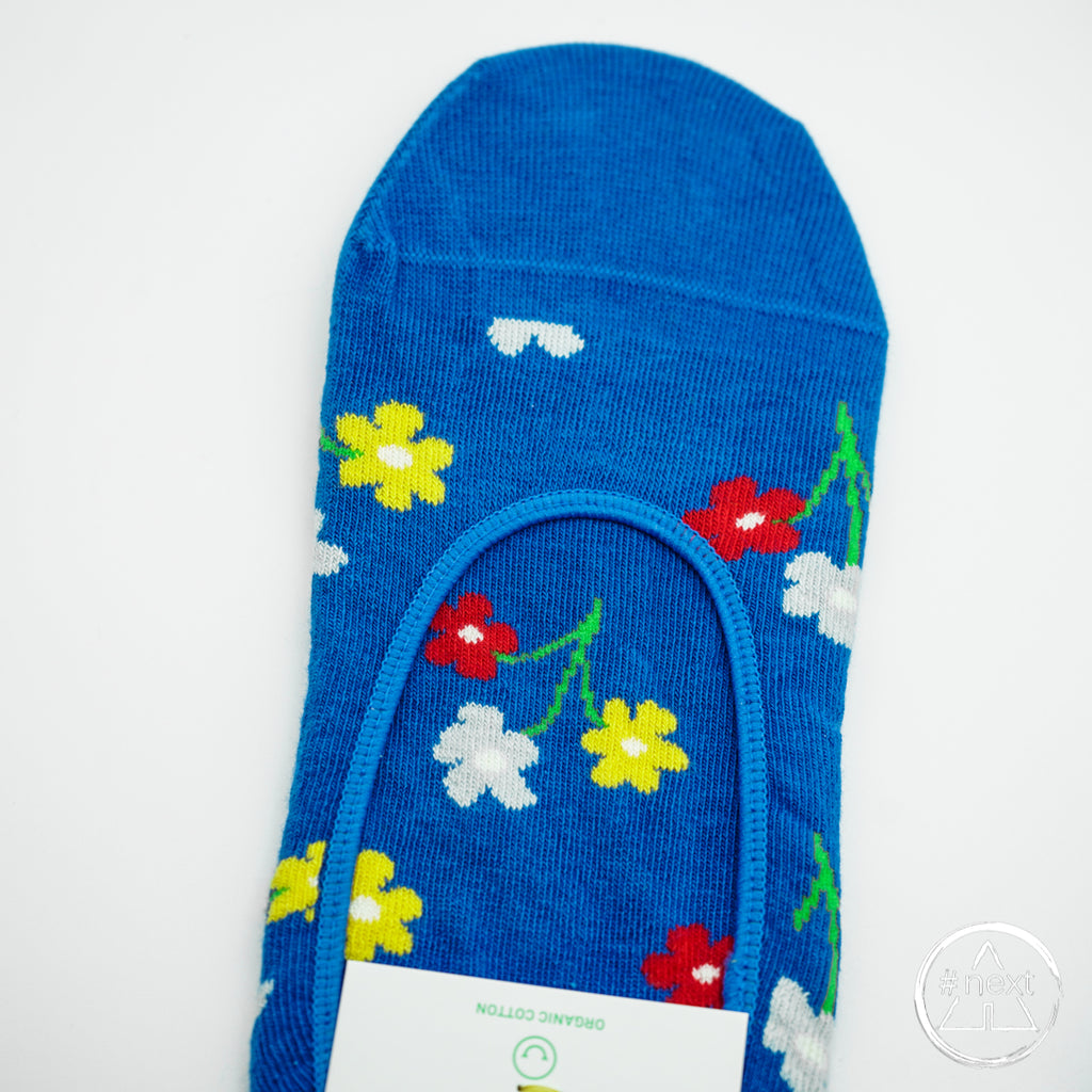Happy Socks - Calza salvapiede - Liner - Flowers - organic cotton - ANDY #NEXT