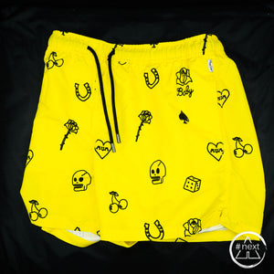 Happy Socks - Costume Boxer - WHAT HAPPENED IN VEGAS - Giallo. - ANDY #NEXT