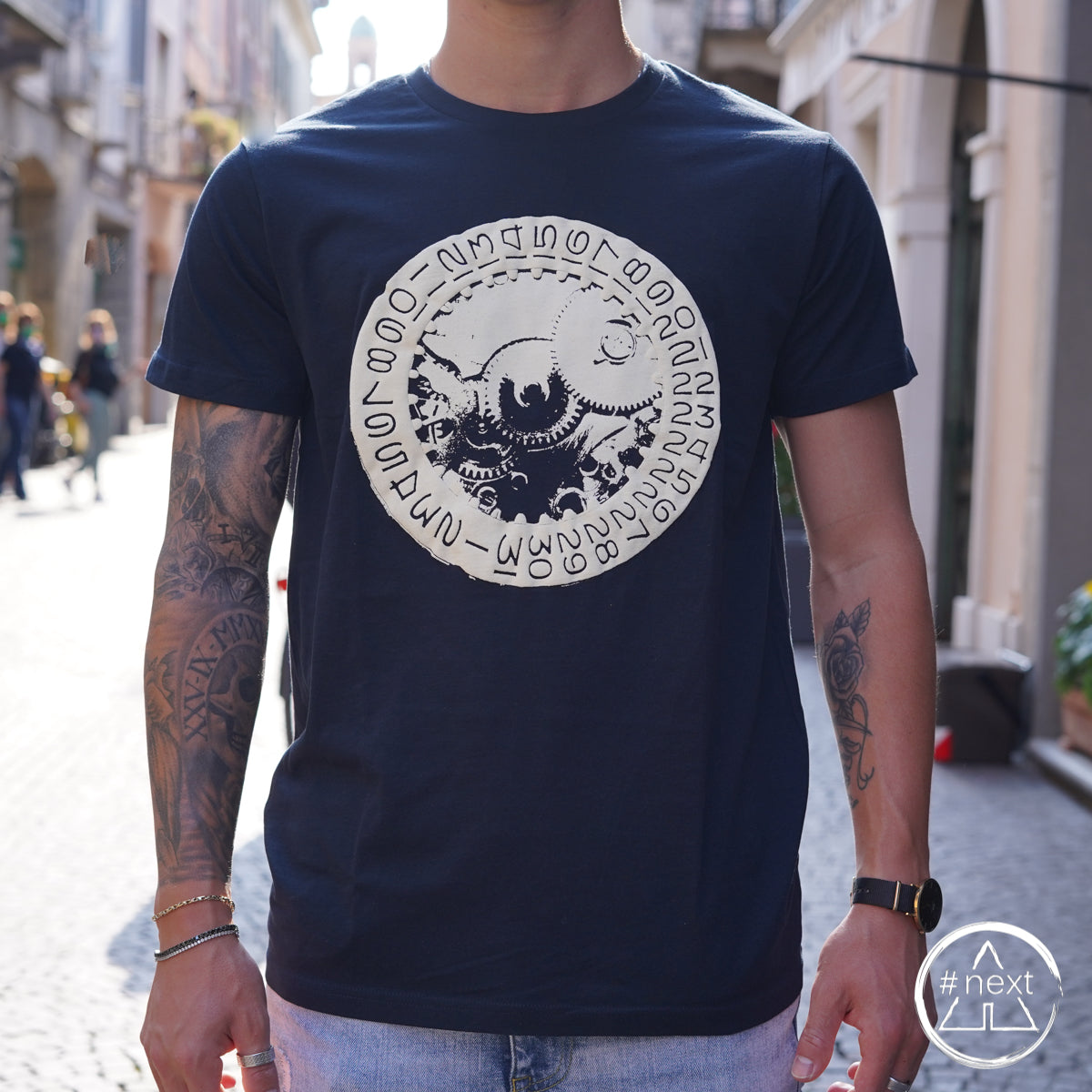 INCASODIVINTAGE - T-shirt - Sottomarino, blu navy. - ANDY #NEXT